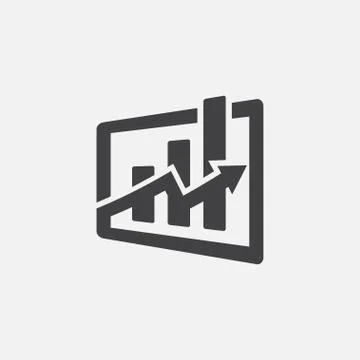 Chart icon design, data analytic icon Stock Illustration