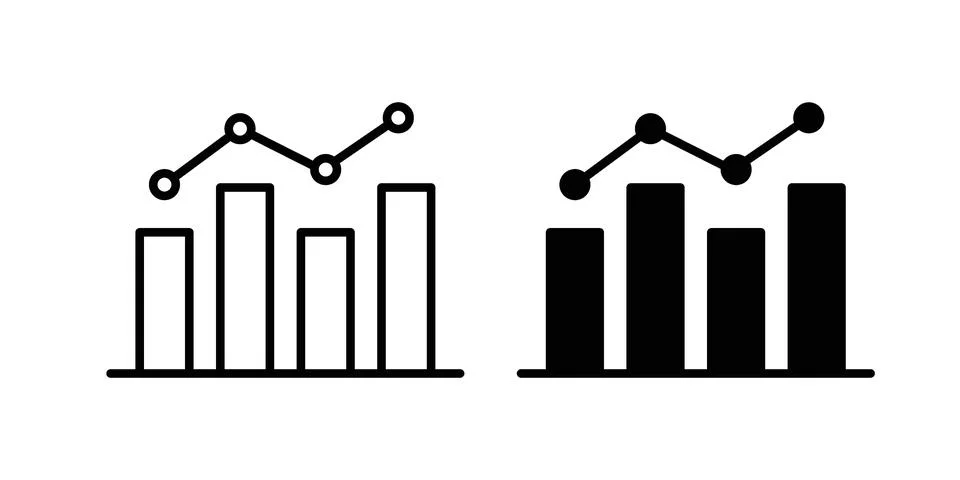 Chart icon graphic element. web icon set Stock Illustration