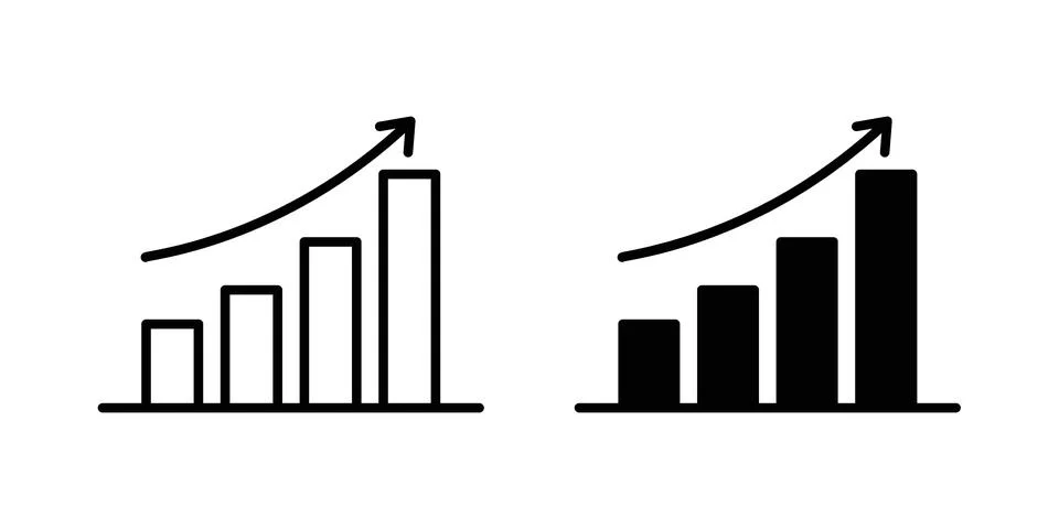 Chart icon graphic element. web icon set Stock Illustration