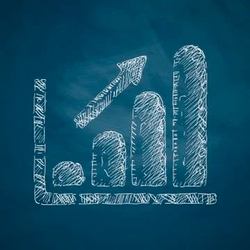 Chart icon Illustrazione stock