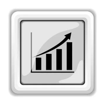 Chart icon. internet button on white background.. Stock Illustration