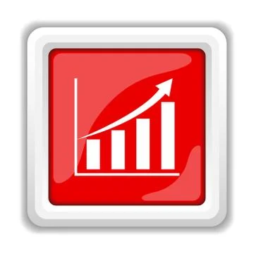 Chart icon. internet button on white background.. Stock Illustration