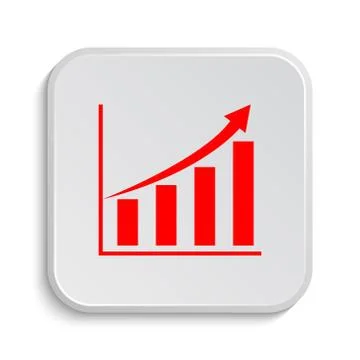 Chart icon. Internet button on white background.. Stock Illustration