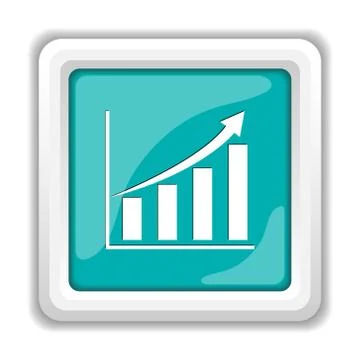 Chart icon. Internet button on white background.. Stock Illustration