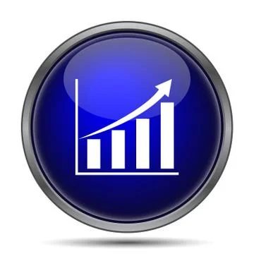 Chart icon. Internet button on white background.. Stock Illustration