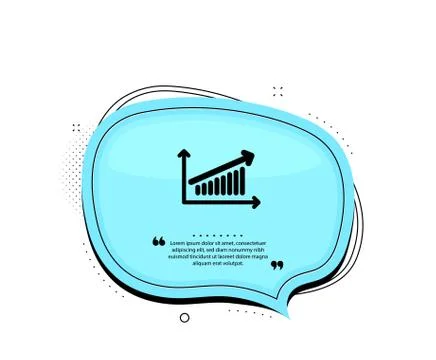 Chart icon. Report graph sign. Vector Illustrazione stock