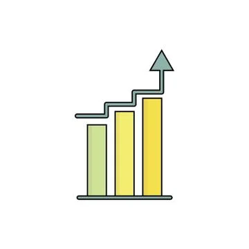 Chart icon. vector illustration Stock Illustration