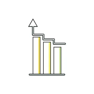 Chart icon. vector illustration Stock Illustration