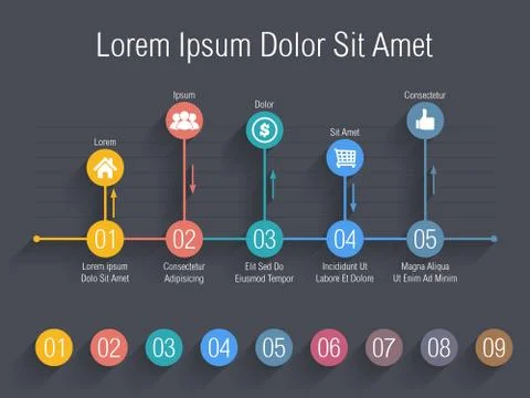 Chart Illustrazione stock