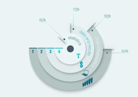 Chart infographics Stock Illustration