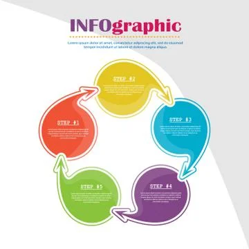 Chart for infographics. Visual description of the process, development plan, Stock Illustration
