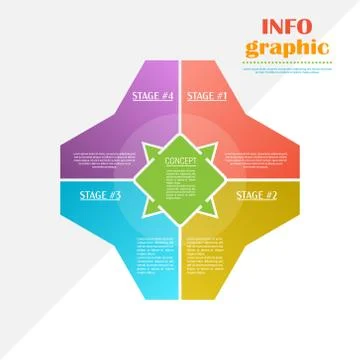 Chart for infographics. Visual description of the process, development plan, Stock Illustration