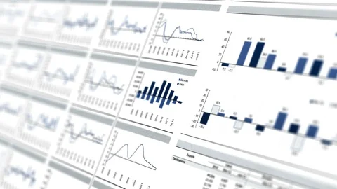 Chart Investment looping. Stock Footage 86427295