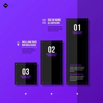 Chart layout with vertical elements. EPS10 vector template Stock Illustration