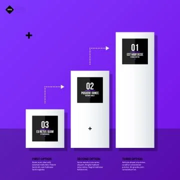 Chart layout with vertical elements. EPS10 vector template Stock Illustration