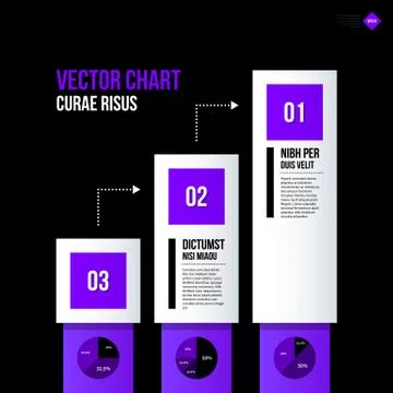 Chart layout with vertical elements. EPS10 vector template Stock Illustration