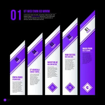 Chart layout with vertical elements. EPS10 vector template Stock Illustration