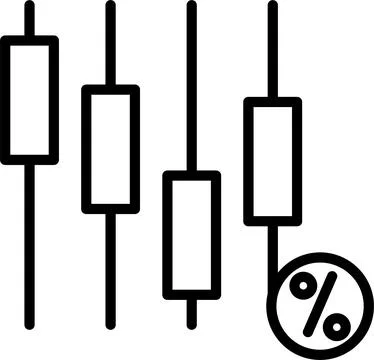 Chart Line Icon Design Stock Illustration