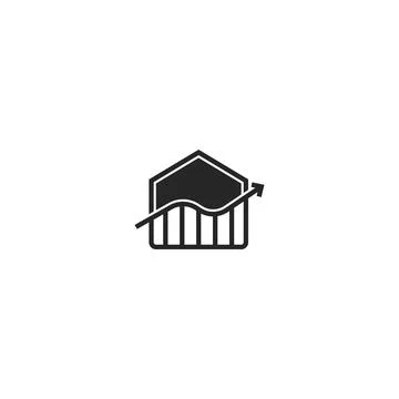 Chart line icon. linear style sign for mobile concept and web design. Outline Stock Illustration
