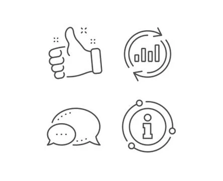 Chart line icon. Update Report graph sign. Vector Illustrazione stock