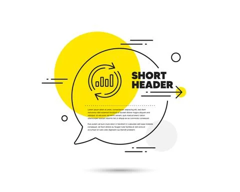 Chart line icon. Update Report graph sign. Vector 스톡 일러스트