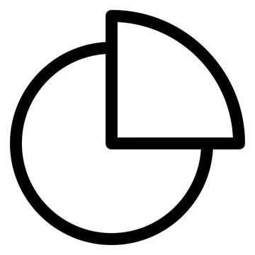 Chart line icon vector illustration isolated on white background Stock Illustration