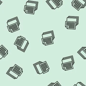 Chart paper list line seamless pattern Stock Illustration