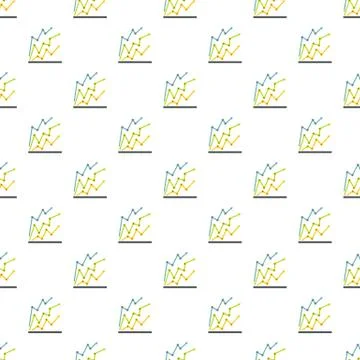 Chart pattern seamless Illustrazione stock