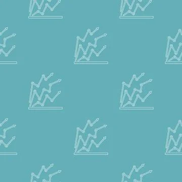 Chart pattern vector seamless 스톡 일러스트