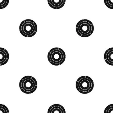 Chart pie with arrows pattern seamless black Stock Illustration