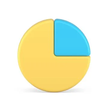 Chart pie circle diagram business statistic accounting analyzing 3d icon re.. Stock Illustration