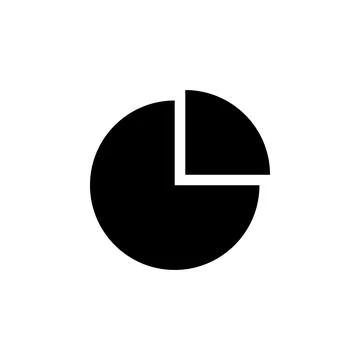 Chart pie diagram icon. Simple business performance icons for ui and ux, website Stock Illustration