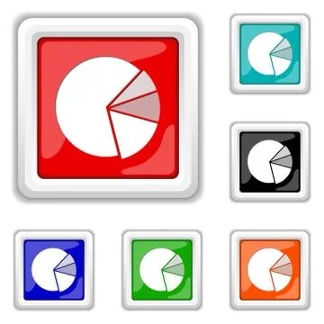 Chart pie icon Stock Illustration