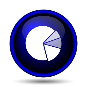 Chart pie icon Stock Illustration