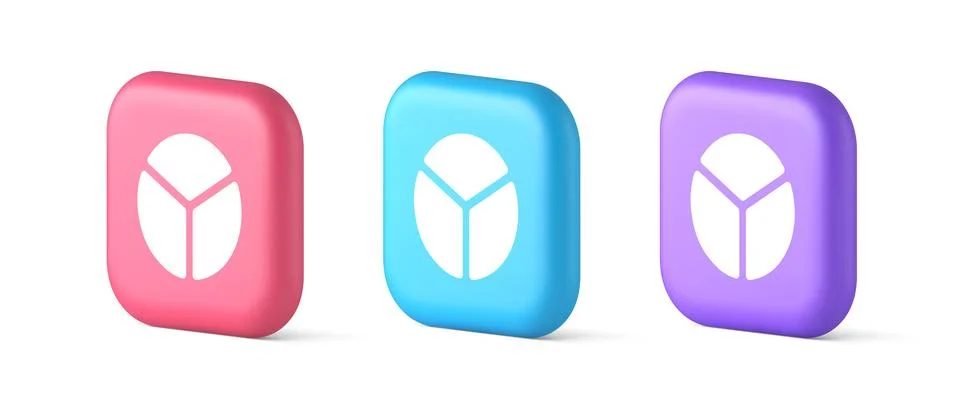 Chart pie three section button financial business analyzing web app 3d spee.. Illustrazione stock