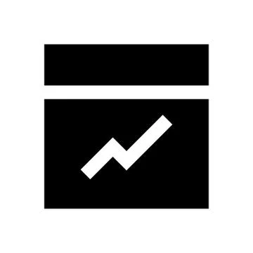 Chart pixel perfect icon Stock Illustration