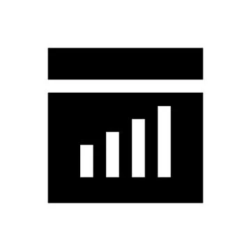 Chart pixel perfect icon Stock Illustration