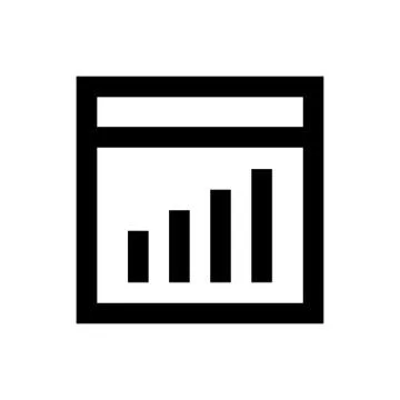 Chart pixel perfect icon Stock Illustration