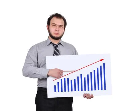Chart on placard Stock Photos