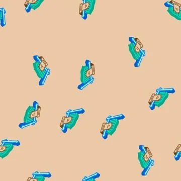 Chart rate mortality isometric icon seamless pattern 스톡 일러스트