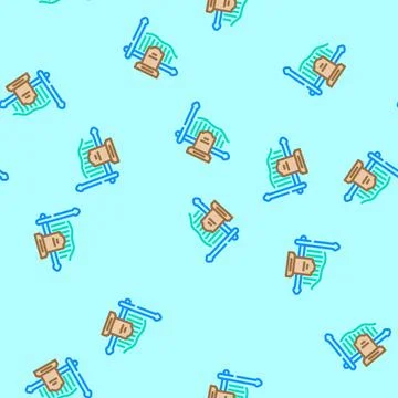 Chart rate mortality vector seamless pattern Illustrazione stock