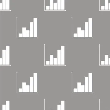 Chart seamless pattern Illustrazione stock