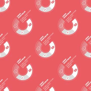 Chart Seamless pattern 스톡 일러스트