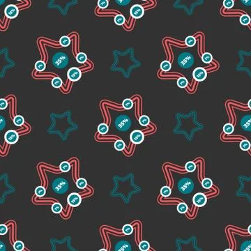 Chart Seamless pattern 스톡 일러스트