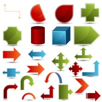 Chart shapes Stock Illustration