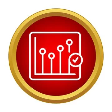 Chart showing data analysis and successful progress Stock Illustration