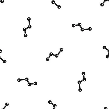 Chart statistics line pattern seamless black Illustrazione stock