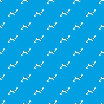 Chart statistics line pattern seamless blue Illustrazione stock