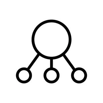 Chart structure icon vector. Isolated contour symbol illustration Illustrazione stock