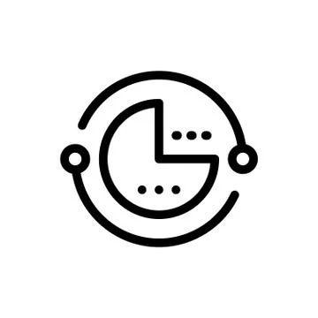 Chart thin line icon  스톡 일러스트